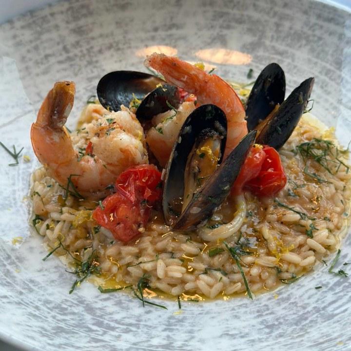 Shrimp risotto