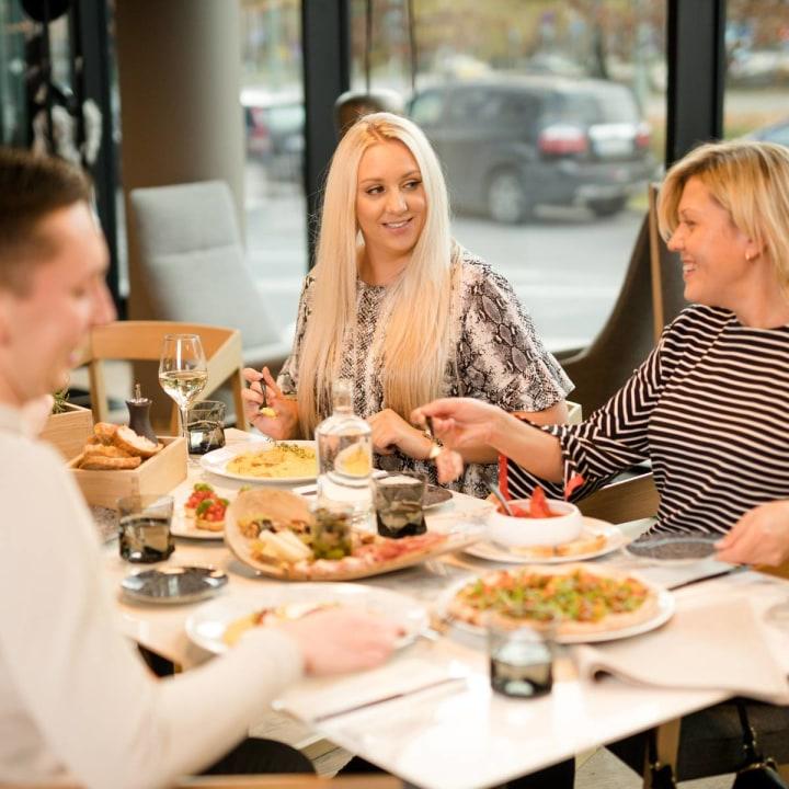 People eating at the table